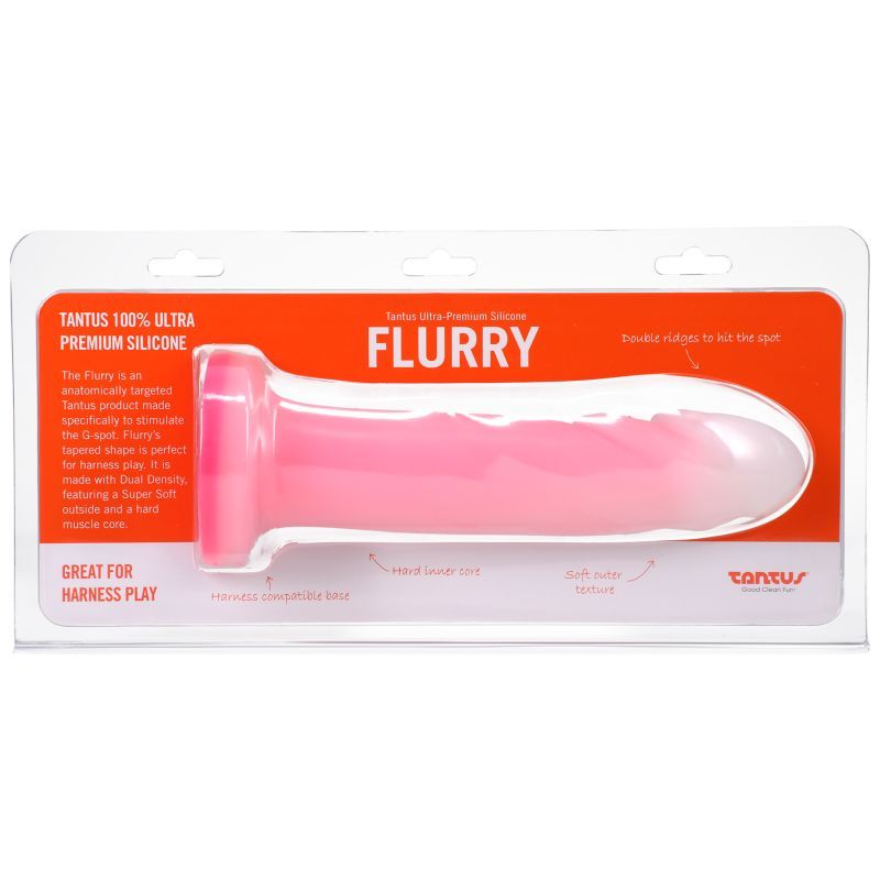 Tantus Flurry Dual Density Rose Quartz – 7 Inch G-Spot Dildo > Dildos > Strap On Dildos - Tophatter Daily Deals