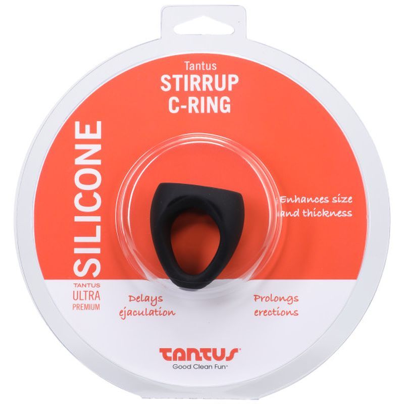 Stirrup Silicone Cock Ring (Onyx) – Silicone Cock Ring > Cock Ring > Sling - Tophatter Daily Deals
