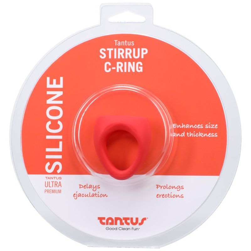 Stirrup Silicone Cock Ring in Crimson > Cock Ring > Sling - Tophatter Daily Deals