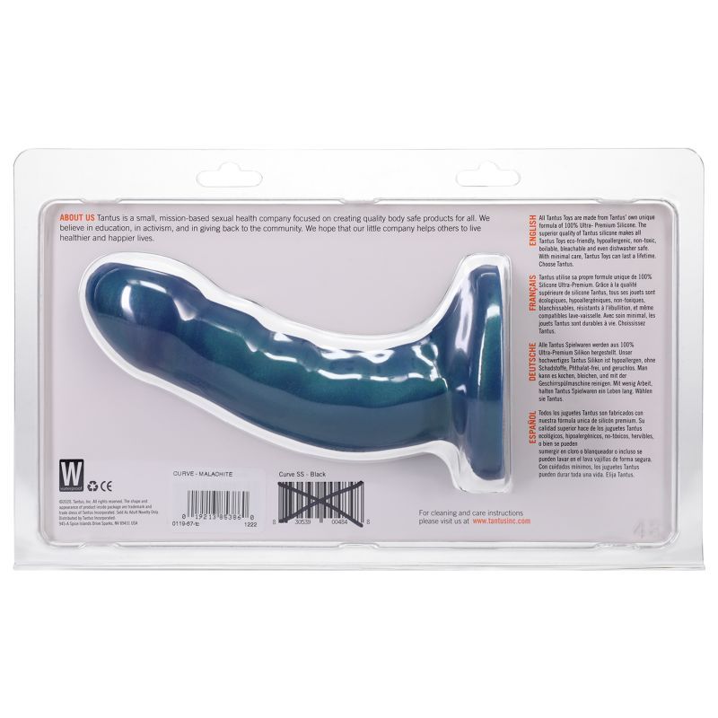 Tantus Curve Dildo Malachite 6 Inch for G-Spot and P-Spot Stimulation > Dildos > Neutral Dildos - Tophatter Daily Deals