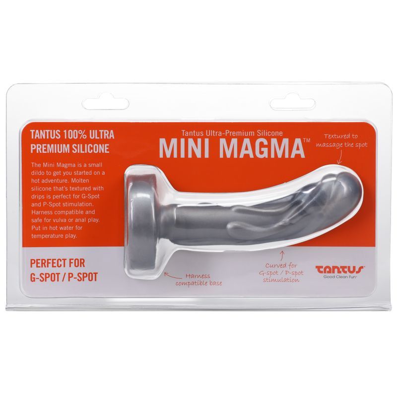 Mini Magma Dildo Silver Harness Compatible Ultra Premium Silicone > Dildos > Strap On Dildos - Tophatter Daily Deals