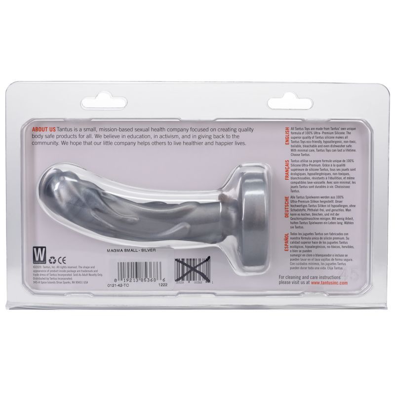 Mini Magma Dildo Silver Harness Compatible Ultra Premium Silicone > Dildos > Strap On Dildos - Tophatter Daily Deals