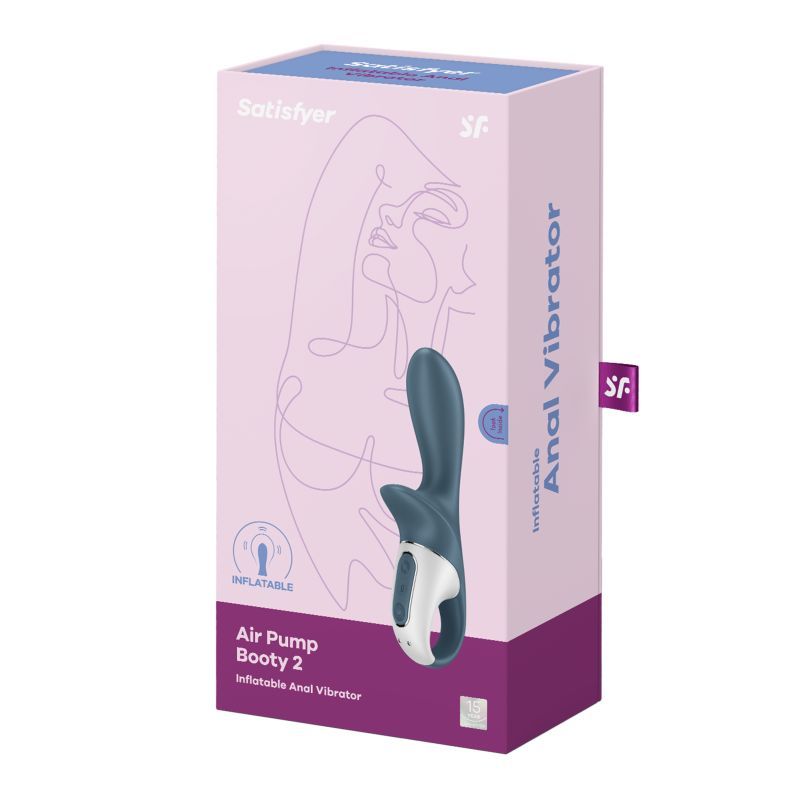 Satisfyer Air Pump Booty 2 Dark Grey Inflatable Anal Toy > Anal Range > Tunnel and Stretchers - Tophatter Daily Deals