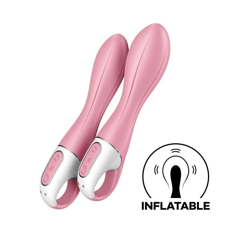 Satisfyer Air Pump Vibrator 2 (Light Red) – Inflatable Shaft Vibrator > Vibrators > Standard Vibrators - Tophatter Daily Deals