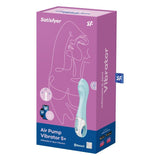 Satisfyer Air Pump Vibrator 5+ Blue 15mm Inflatable Shaft > Sex Toys For Ladies > G-Spot Vibrators - Tophatter Daily Deals