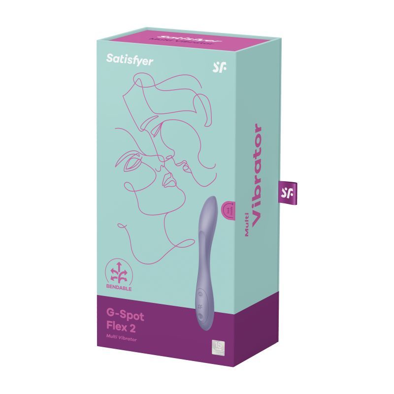 Satisfyer G-Spot Flex 2 Dark Violet Vibrator 8.5 Inches > Sex Toys For Ladies > G-Spot Vibrators - Tophatter Daily Deals