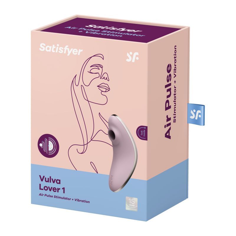 Satisfyer Vulva Lover 1 Violet Compact Clitoral Stimulator > Sex Toys For Ladies > Air Pulsation - Tophatter Daily Deals