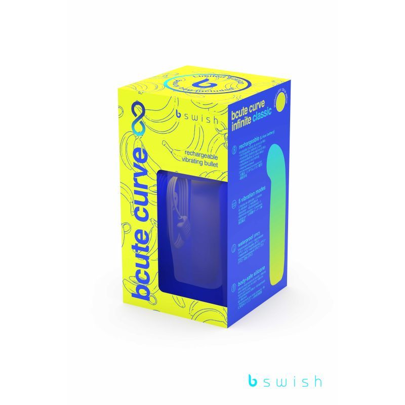 Bcute Curve Infinite Classic Limited Edition Citrus Yellow 5.5 Inch > Sex Toys For Ladies > G-Spot Vibrators - Tophatter Daily Deals