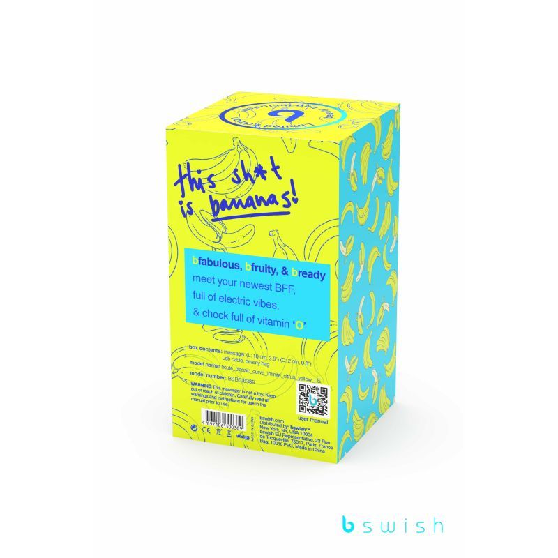 Bcute Curve Infinite Classic Limited Edition Citrus Yellow 5.5 Inch > Sex Toys For Ladies > G-Spot Vibrators - Tophatter Daily Deals