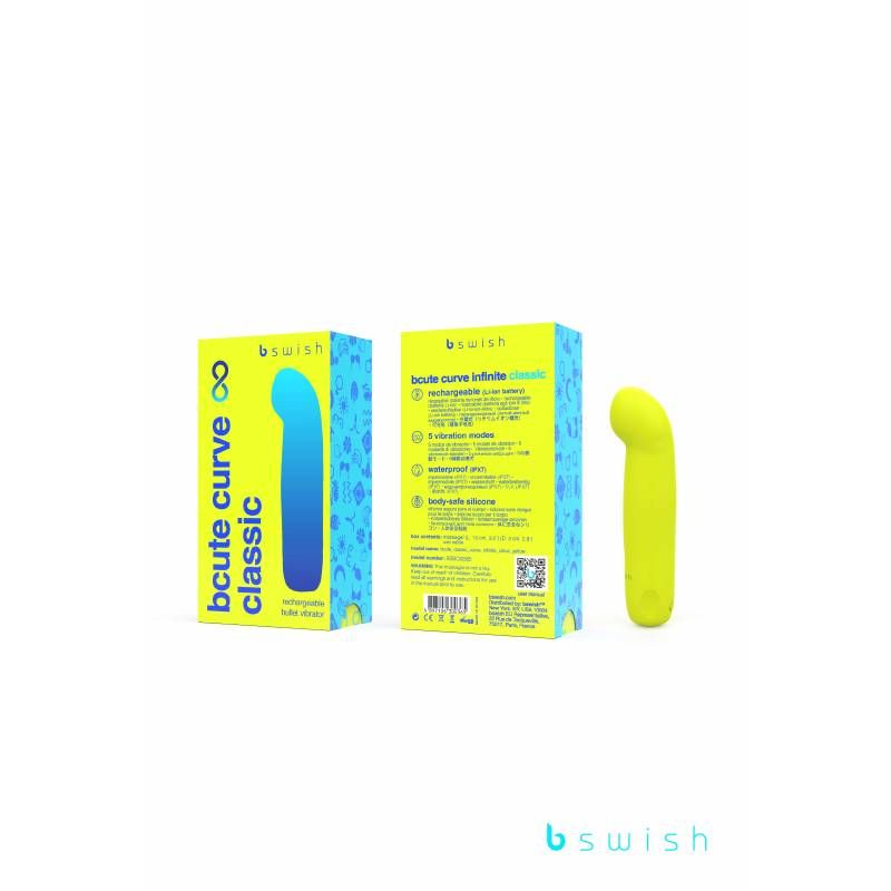 Bcute Curve Infinite Classic Citrus Yellow Waterproof Vibrator > Sex Toys For Ladies > G-Spot Vibrators - Tophatter Daily Deals