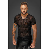 Leopard Flock V Neck T Shirt for Men > Clothes > Mens Apparel - Tophatter Daily Deals