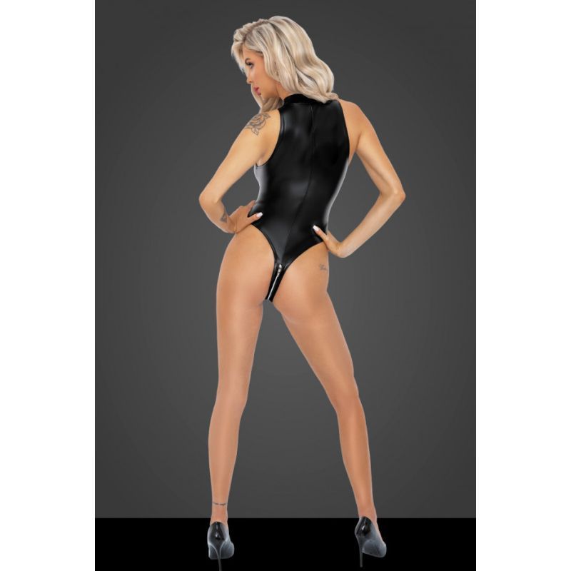 Powerwetlook Bodysuit with Front Zipper > Clothes > Bodies and Playsuits - Tophatter Daily Deals