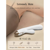Pada Rabbit and G-Spot Pulsing Vibrator White 21.6cm > Sex Toys For Ladies > G-Spot Vibrators - Tophatter Daily Deals