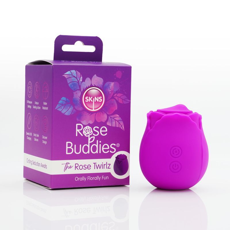 Skins Rose Buddies The Rose Twirls – Luxury Oral Stimulator > Sex Toys For Ladies > Rose Stimulators - Tophatter Daily Deals