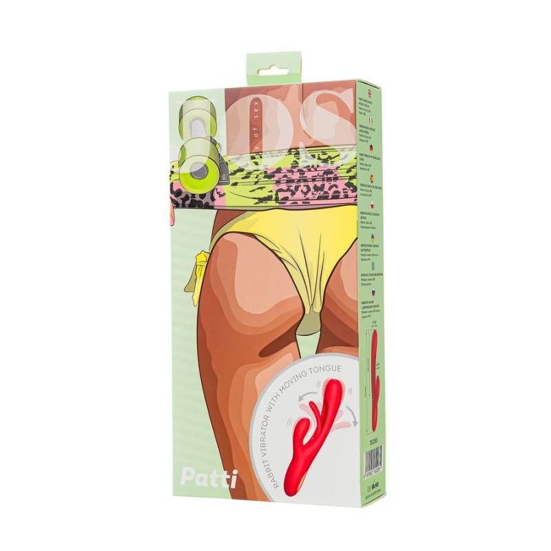 JOS Patti Moving Tongue Rabbit Vibrator in Red > Vibrators > Ladies > Rabbit - Tophatter Daily Deals
