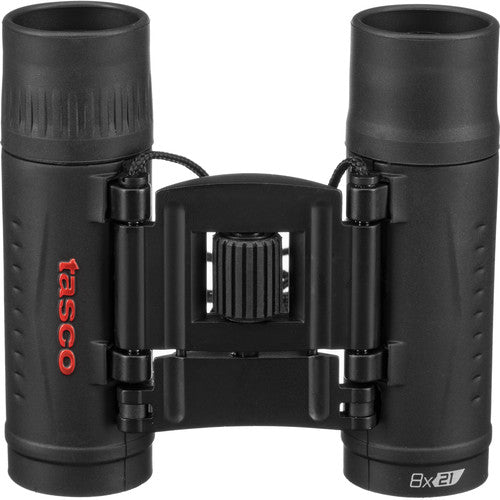 Tasco 8x21 Essentials Compact Binoculars (Black) - Tophatter Daily Deals