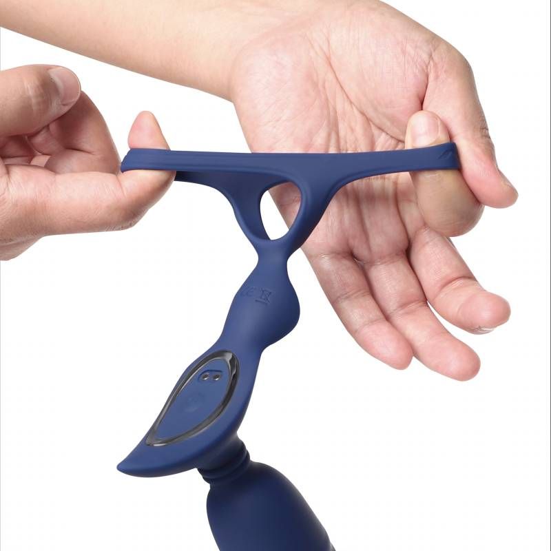 Ring and Rear Dual Thrusting Anal Probe with Cockring and Remote > Anal Range > Prostate Plugs - Tophatter Daily Deals