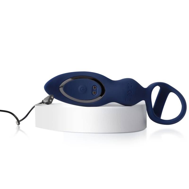 Ring and Rear Dual Thrusting Anal Probe with Cockring and Remote > Anal Range > Prostate Plugs - Tophatter Daily Deals