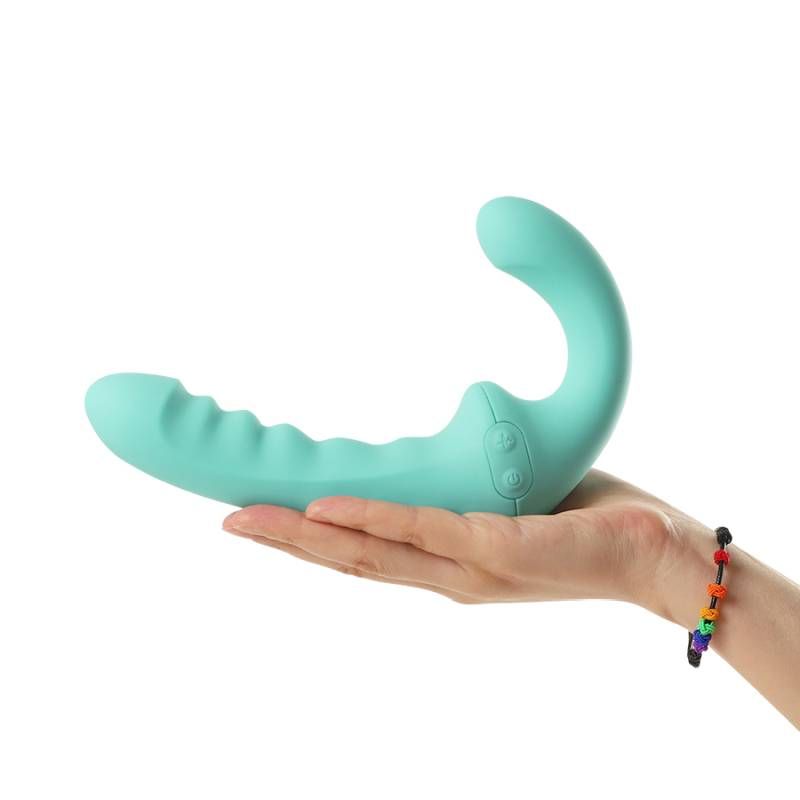 VibraTwin Come Hither Strapless Strap On With Remote > Dildos > Strapless Strap Ons - Tophatter Daily Deals