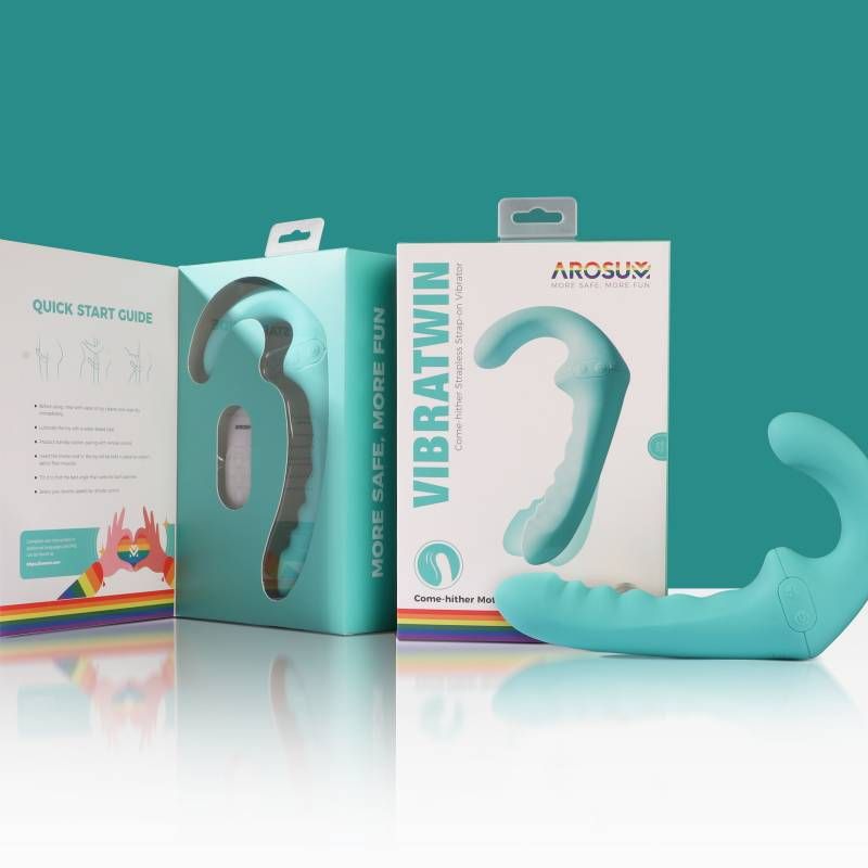 VibraTwin Come Hither Strapless Strap On With Remote > Dildos > Strapless Strap Ons - Tophatter Daily Deals