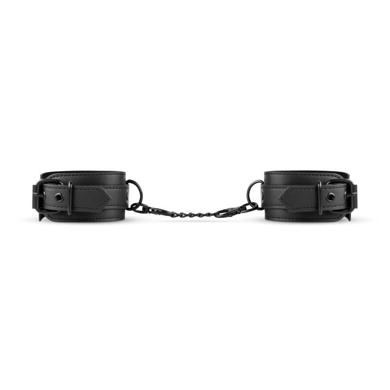 Faux Leather Handcuffs in Black > Bondage Gear > Restraints - Tophatter Daily Deals
