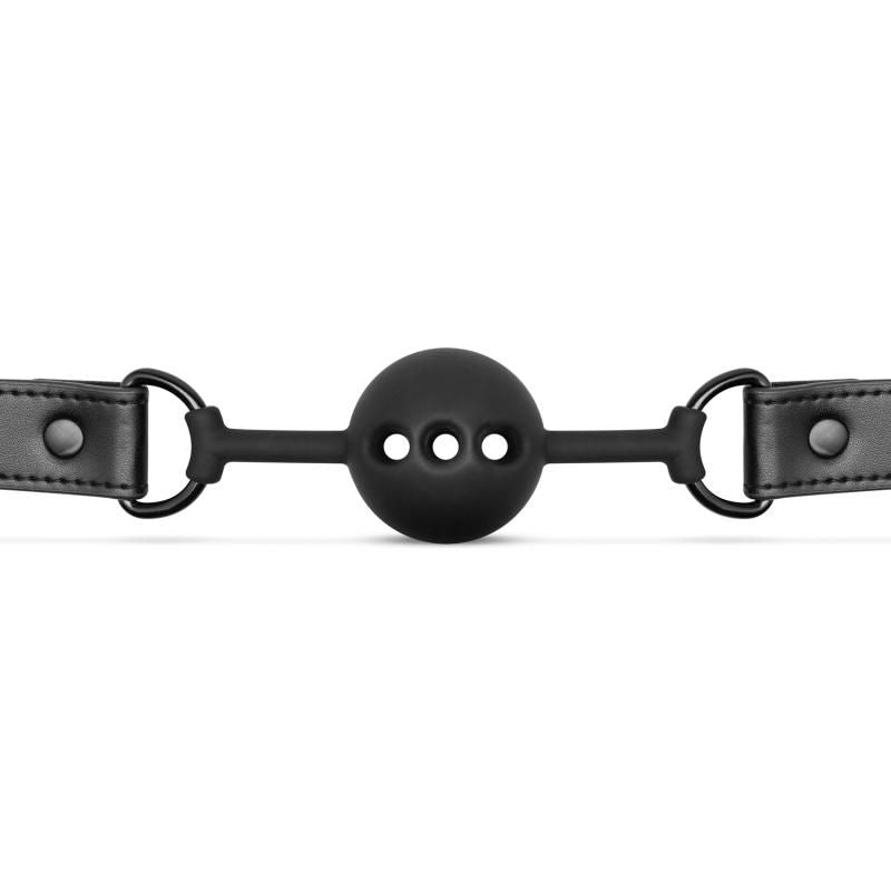 Breathable Silicone Ball Gag for Beginners in Black > Bondage Gear > Gags and Bits - Tophatter Daily Deals