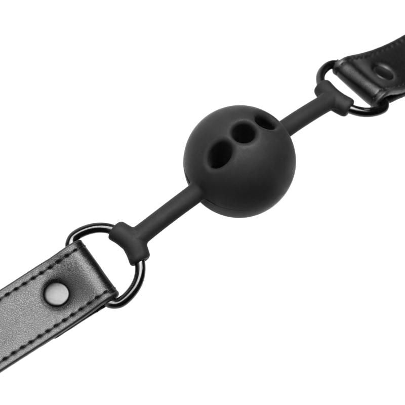 Breathable Silicone Ball Gag for Beginners in Black > Bondage Gear > Gags and Bits - Tophatter Daily Deals