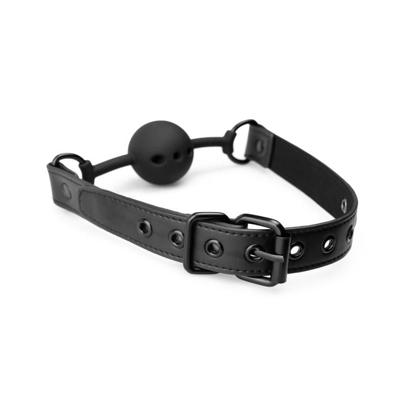 Breathable Silicone Ball Gag for Beginners in Black > Bondage Gear > Gags and Bits - Tophatter Daily Deals