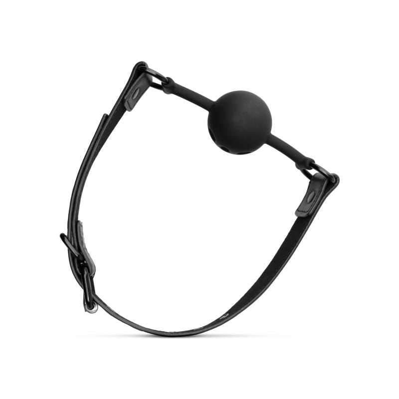 Breathable Silicone Ball Gag for Beginners in Black > Bondage Gear > Gags and Bits - Tophatter Daily Deals