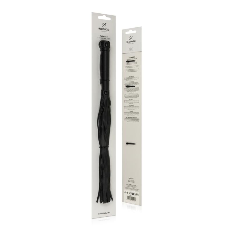 Faux Leather Flogger in Black for BDSM Play > Bondage Gear > Whips & Floggers - Tophatter Daily Deals