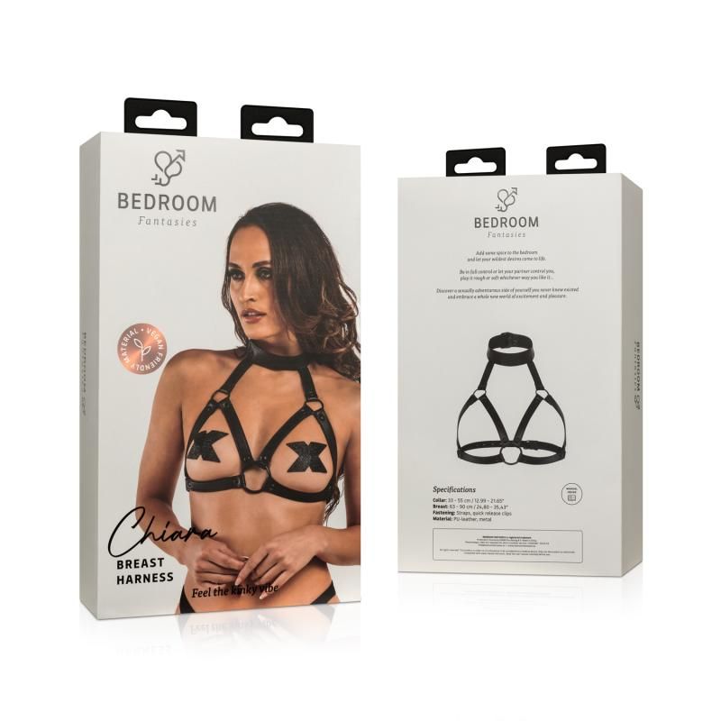 Chiara Bondage Harness Black Faux Leather > Clothes > Womens Harnesses - Tophatter Daily Deals