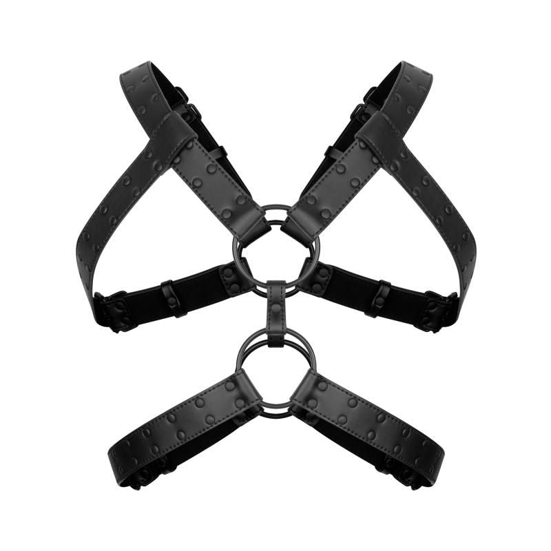 Rocco Bondage Harness Black Adjustable Faux Leather for Men > Clothes > Mens Harnesses - Tophatter Daily Deals