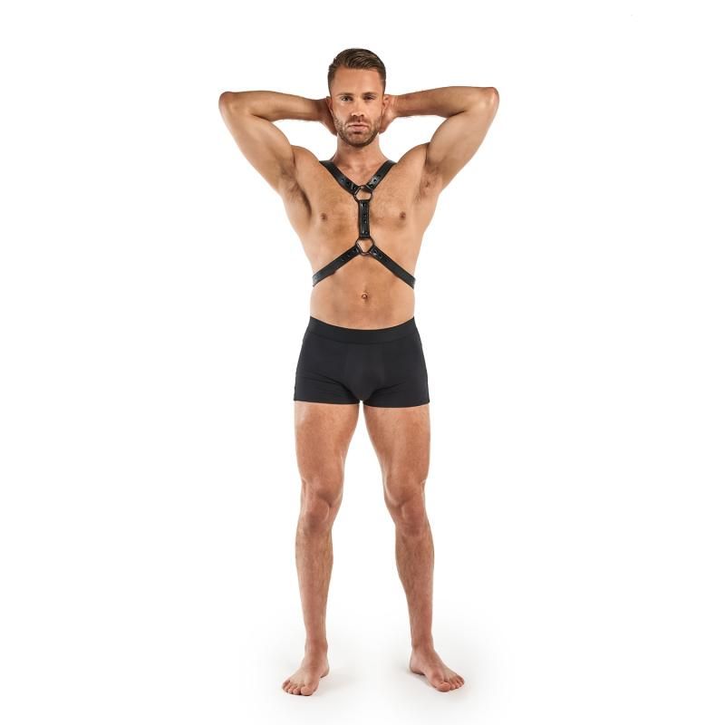 Max Bondage Harness Black Adjustable Size 26 to 50 cm > Clothes > Mens Harnesses - Tophatter Daily Deals