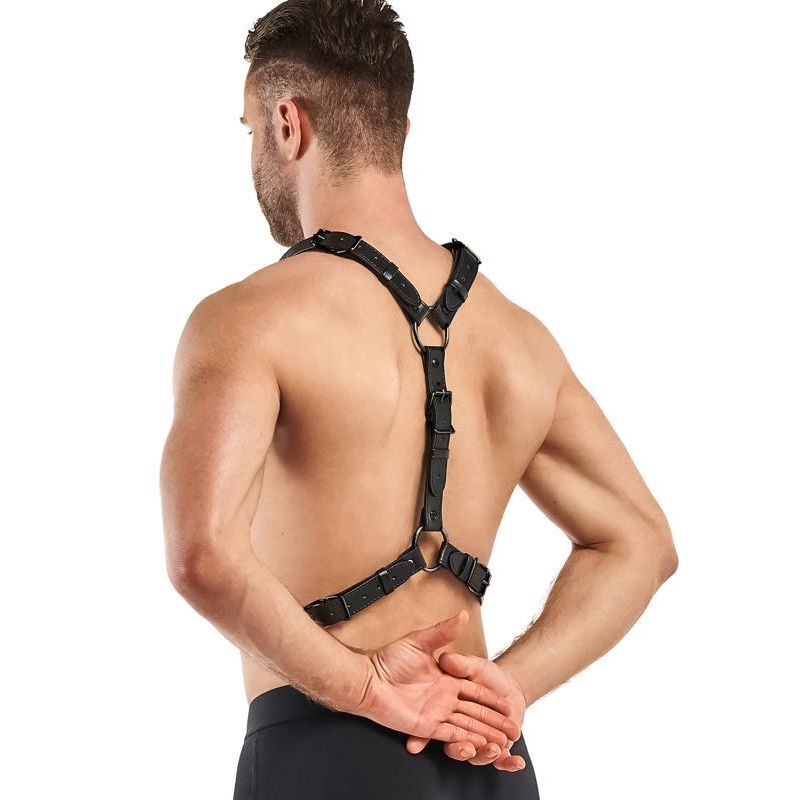Max Bondage Harness Black Adjustable Size 26 to 50 cm > Clothes > Mens Harnesses - Tophatter Daily Deals