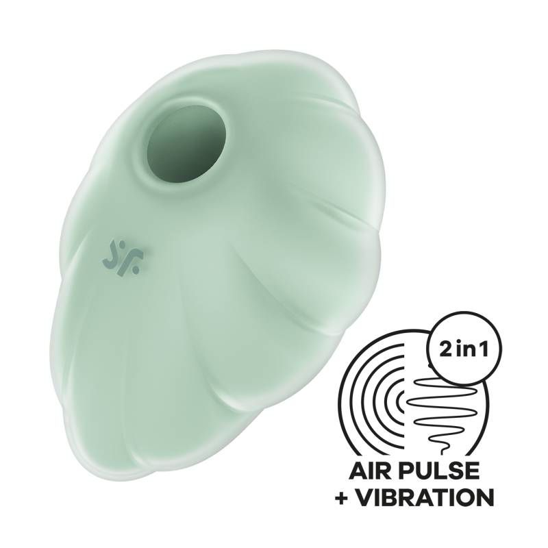 Satisfyer Cloud Dancer Mint Vibrator Compact Size > Sex Toys For Ladies > Air Pulsation - Tophatter Daily Deals