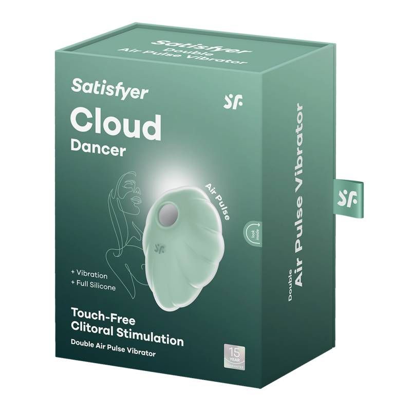 Satisfyer Cloud Dancer Mint Vibrator Compact Size > Sex Toys For Ladies > Air Pulsation - Tophatter Daily Deals