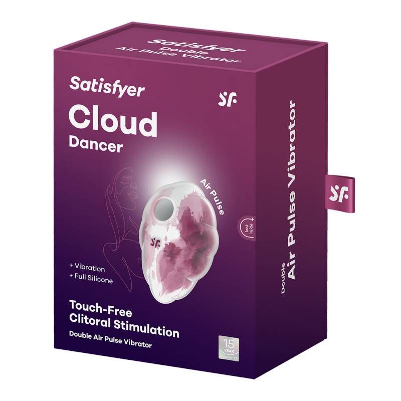 Satisfyer Cloud Dancer Red Compact Silicone Vibrator > Sex Toys For Ladies > Air Pulsation - Tophatter Daily Deals