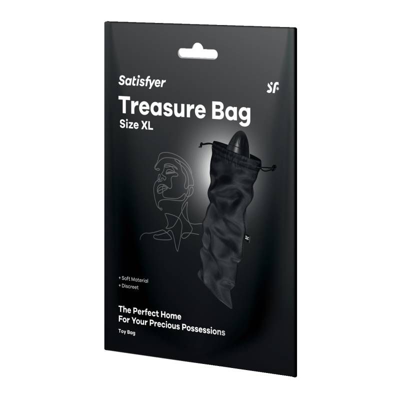 Treasure Bag Black Extra Large for Storing Pleasure Products > Essentials > Toy Storage - Tophatter Daily Deals