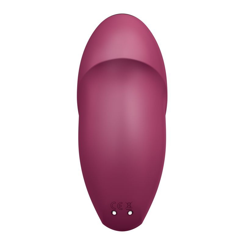 Satisfyer Tap and Climax 1 Red Vibrator with Tapping Modes > Vibrators > Ladies > Clitoral Vibrators and Stimulators - Tophatter Daily Deals