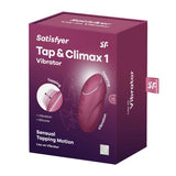 Satisfyer Tap and Climax 1 Red Vibrator with Tapping Modes > Vibrators > Ladies > Clitoral Vibrators and Stimulators - Tophatter Daily Deals
