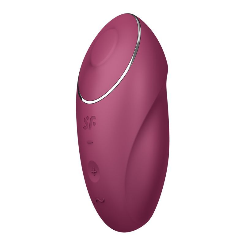 Satisfyer Tap and Climax 1 Red Vibrator with Tapping Modes > Vibrators > Ladies > Clitoral Vibrators and Stimulators - Tophatter Daily Deals