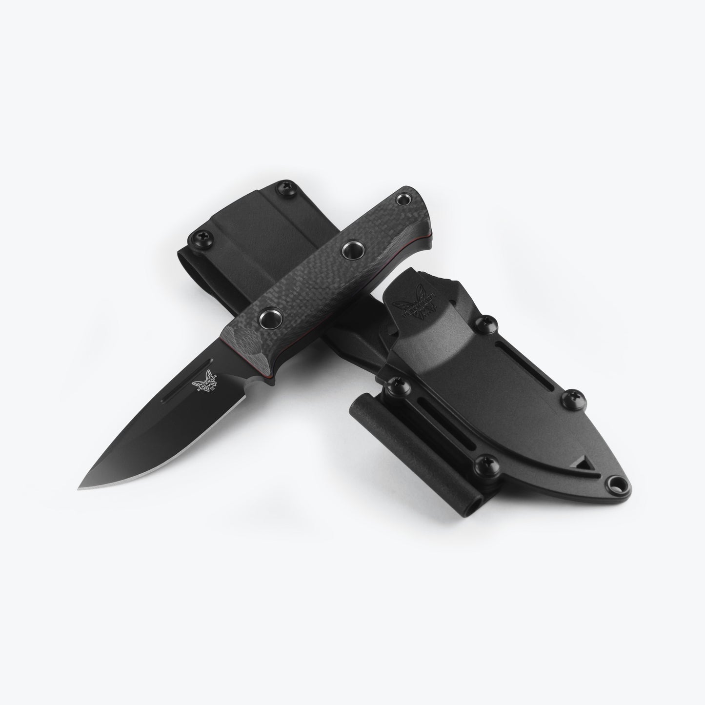 Benchmade Mini Bushcrafter - CPM-Cruwear Blade - Carbon Fiber Handle - 165BK Knives - Tophatter Daily Deals