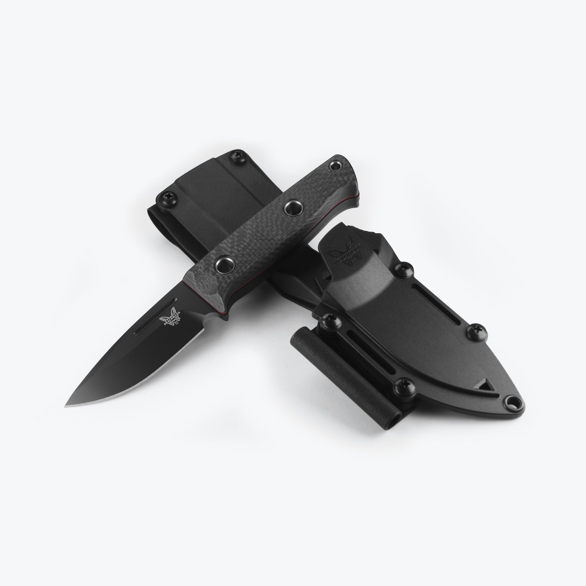 Benchmade Mini Bushcrafter - CPM-Cruwear Blade - Carbon Fiber Handle - 165BK Knives - Tophatter Daily Deals