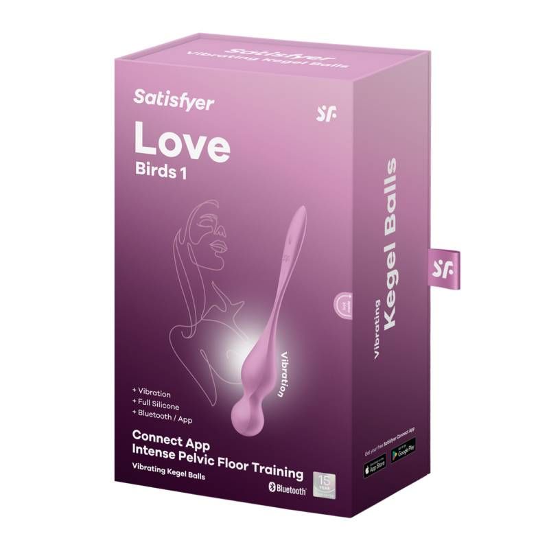 Satisfyer Love Birds 1 Kegel Trainer 73.8g with Connect App Pink > Sex Toys For Ladies > Kegel Exercise - Tophatter Daily Deals