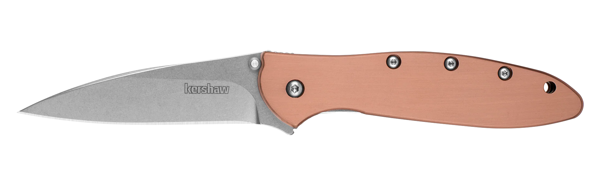 Kershaw Knives Leek - Assisted Opening - Copper Handle - CPM-154 Blade - 1660CU Assisted Opening - Tophatter Daily Deals