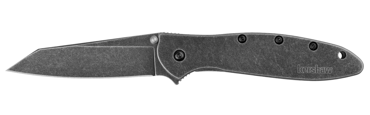 Kershaw Random Leek - Assisted Opening - Stainless Handle - Blackwash Finish - 1660RBW Assisted Opening - Tophatter Daily Deals