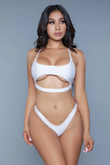 Gianna 2 Piece Swimsuit White Bikinis - Tophatter Daily Deals