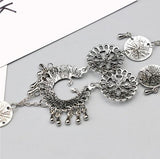 Bohemian Jewelry Antique Silver Color Hollow Flower Chain Anklets Beach Barefoot Sandals Foot Jewelry 0 - Tophatter Daily Deals