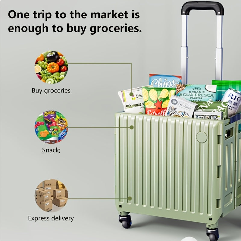 Camping Trolley Storage Cart with Lid Home & Garden > Travel - Tophatter Daily Deals