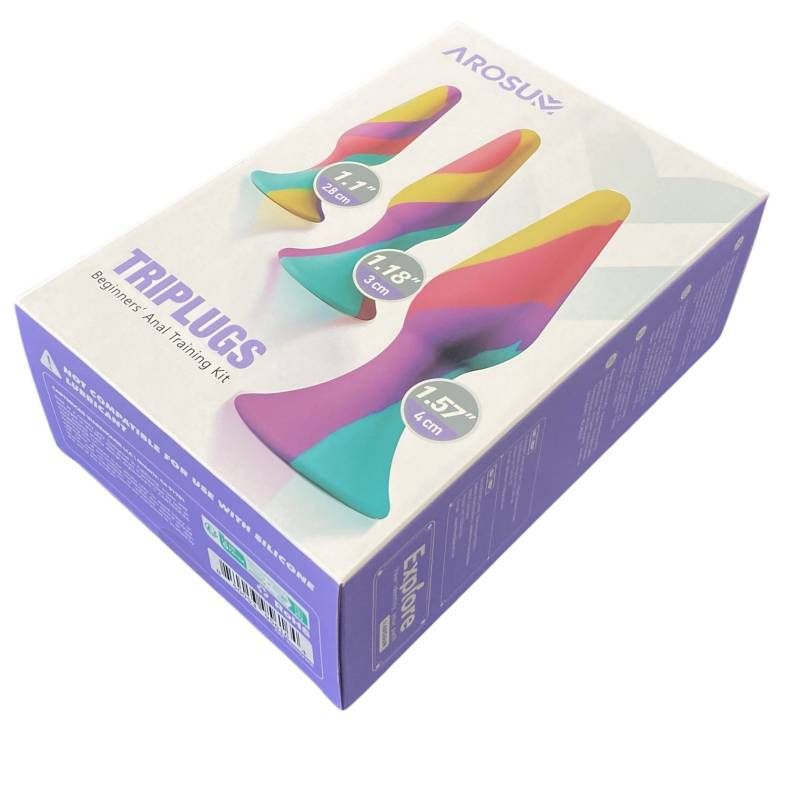 TriPlugs 3 Piece Silicone Anal Training Kit > Anal Range > Butt Plug Kits - Tophatter Daily Deals